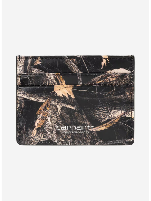 PORTACARTE VEGAS, 3Y6XX Camo Feather Tree, Black / Silver, medium