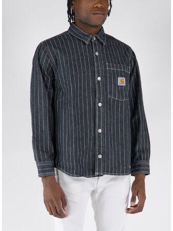 CAMICIA ORLEAN, 1XX06 BLACK/WHITE STONE, small
