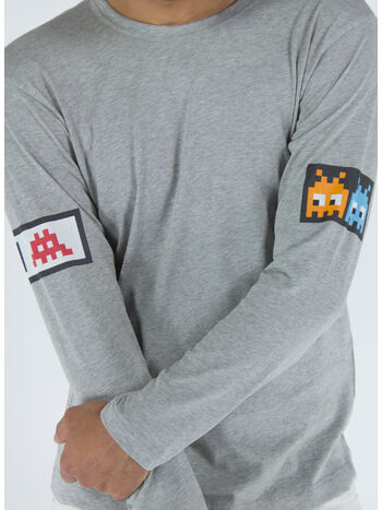 T-SHIRT A MANICHE LUNGHE, 1 T.GREY, small