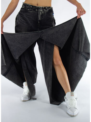 GONNA DENIM SKIRT LIKE, BLACK, small
