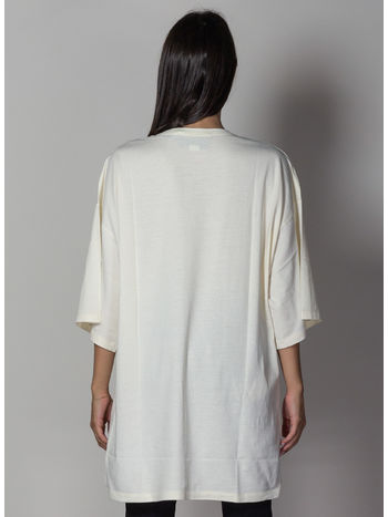 T-SHIRT OVERSIZE CON LOGO GUCCI, 7136SUNSKISSEDMULTI, small