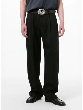 PANTALONE SLACK, COARSE BLACK GABARDINE, small