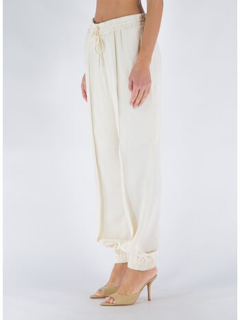 PANTALONE JOGGER AFFUSOLATO CON COULISSE, , small