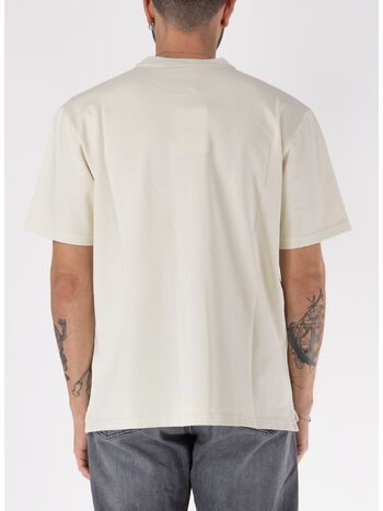 T-SHIRT GIROCOLLO CON LOGO UNISEX, 12OS WHTVTG WHTVTG, small