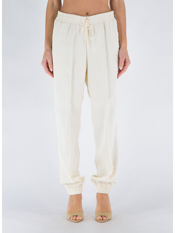 PANTALONE JOGGER AFFUSOLATO CON COULISSE, , small