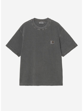 T-SHIRT NELSON WAFFLE, 89GD Black,garmentdyed, small