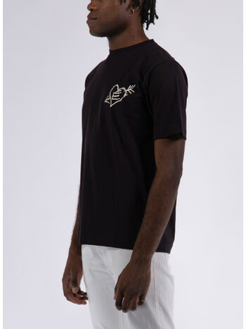 T-SHIRT WONDER SMALL GRAFFITI, DK BROWN, small