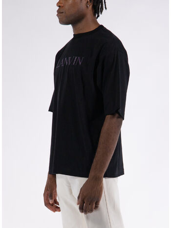 T-SHIRT PUFFER LANVIN PARIS OVERSIZED, 10 BLACK, small