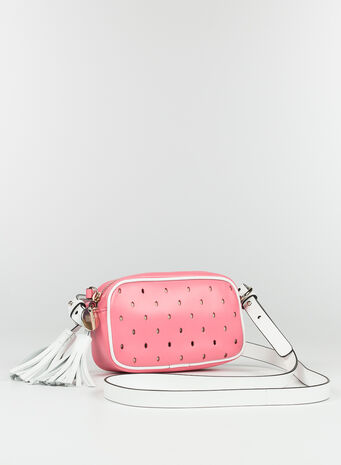 BORSA A SPALLA MINI, D19FANCYPINKBIANCO, small