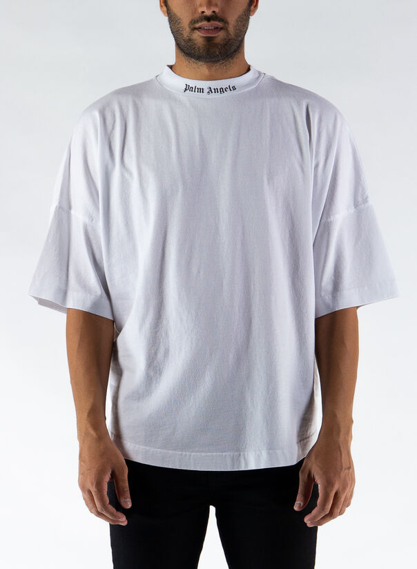 Palm angels logo t shirt white sales
