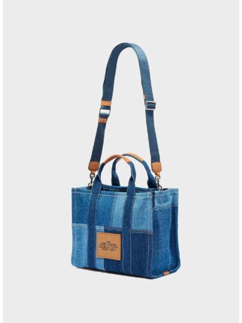 BORSA THE DENIM MEDIUM TOTE, 422 BLUE DENIM, small