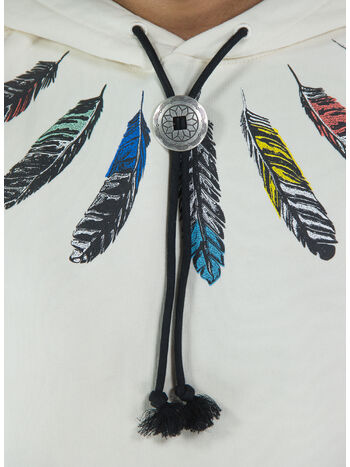 FELPA COLLAR FEATHERS COMFORT HOODIE, , small