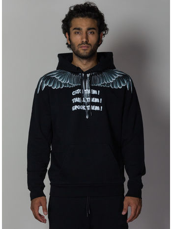 FELPA CATCH THEM HOODIE, BLACK/MULTI, small