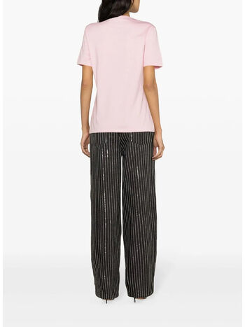 T-SHIRT IN JERSEY WITH LOGO PRINT, 1PR20 PALE PINK, small
