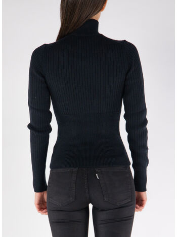 PULLOVER RIB HIGH NECK, 04 BLACK, small