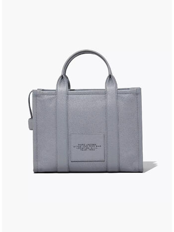 BORSA THE LEATHER MEDIUM TOTE, 050 WOLF GREY, small