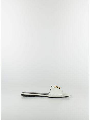 SCARPA SHINY STAMPA COCCODRILLO, 1W001 WHITE, small