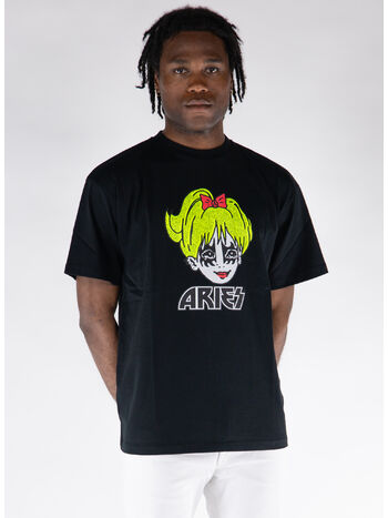 T-SHIRT KISS, BLK BLACK, small