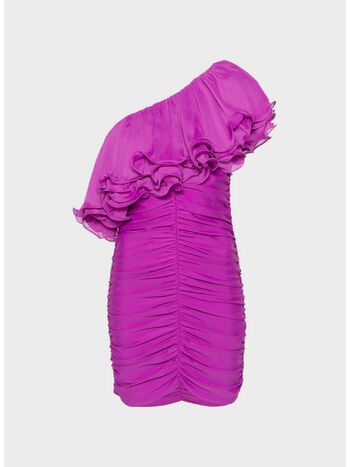 ABITO CHIFFON ASYMMETRIC, 18-3250 PURPLE CACTUS FLOWER, small