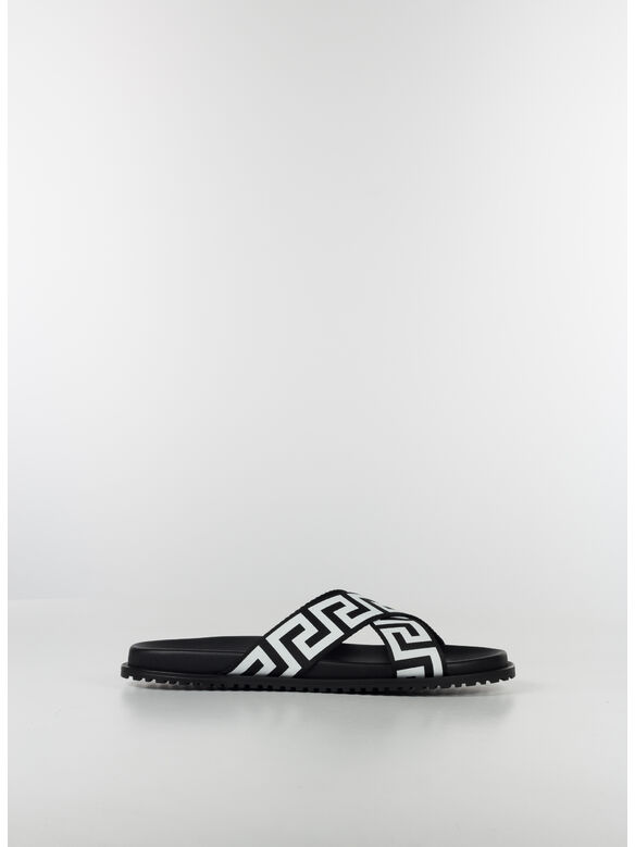 SANDALI GRECA, 2B020 NERO BIANCO, medium