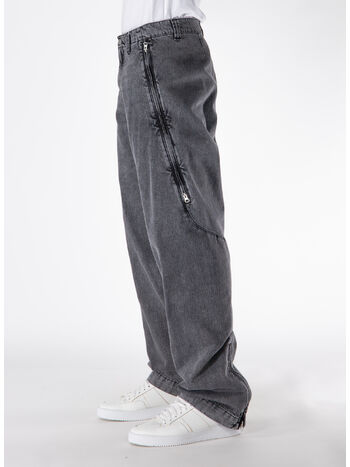 JEANS MID RISE STRAIGHT LEG, 900 BLACK, small