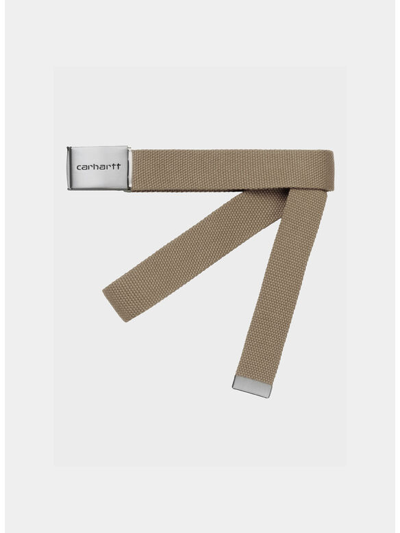 CINTURA CLIP BELT CHROME, 8YXX LEATHER, medium