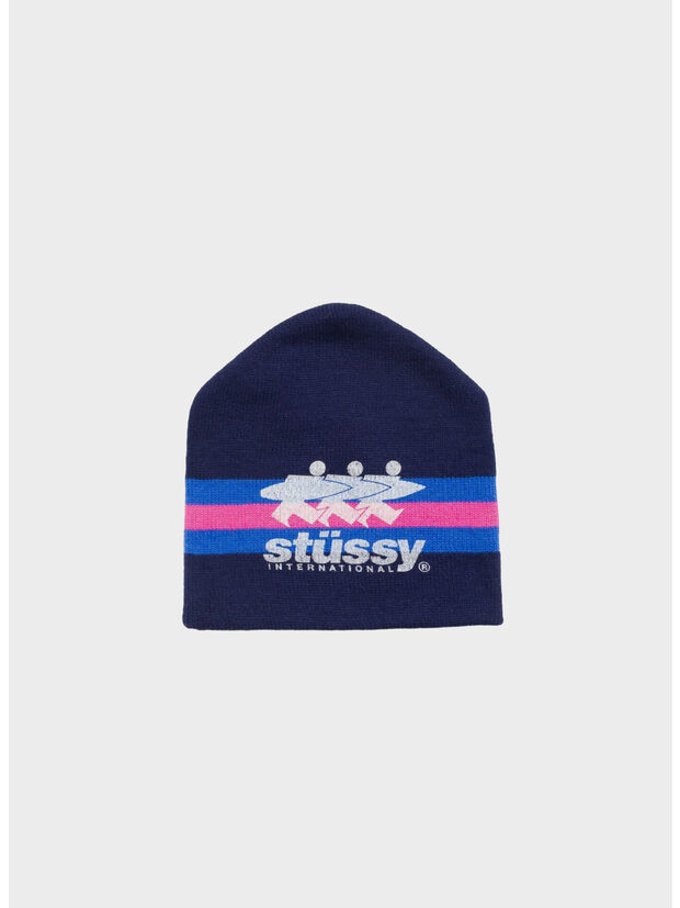 CAPPELLO STRIPE SKI BEANIE UNISEX, NAVY NAVY, large