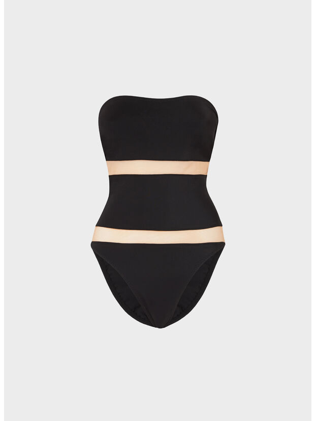 COSTUME INTERO BISHOP, BLACK/NUDE MESH, large