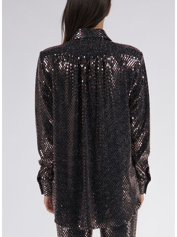 CAMICIA THE UP PAILLETTES, BRONZE, small