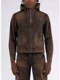 GIACCA ACID WASH OVERSIZED DENIM, ORG ORANGE, thumb
