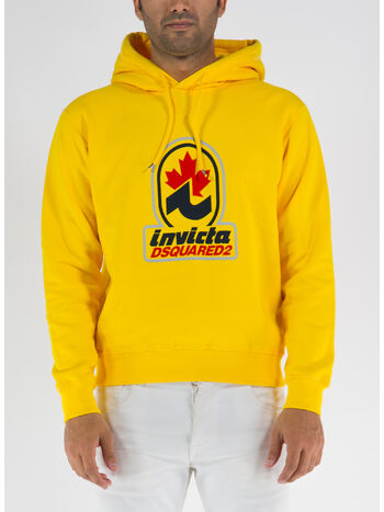 FELPA INVICTA COOL CON CAPPUCCIO, 173 YELLOW, small