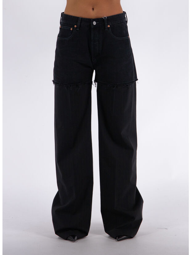 JEANS PALAZZO DARK DENIM, 961, large