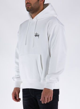 FELPA BASIC HOOD, WHITE, small