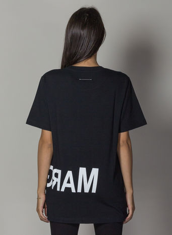 T-SHIRT CON LOGO INVERTITO, 900BLACK, small