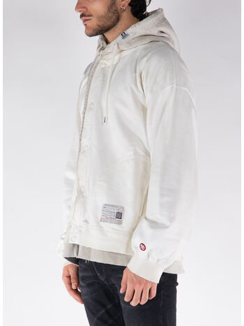 GIUBBOTTO LAYERED PARKA, WHITE, small