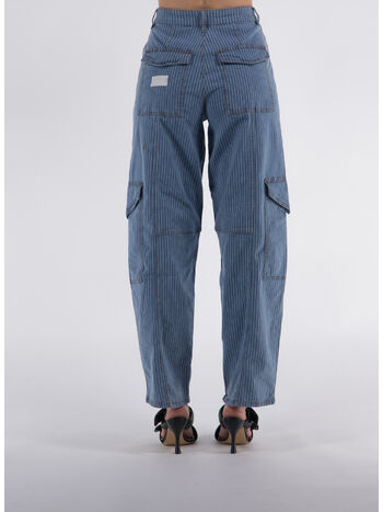 JEANS LIGHT STRIPE DENIM, 566 MID BLUE STONE, small