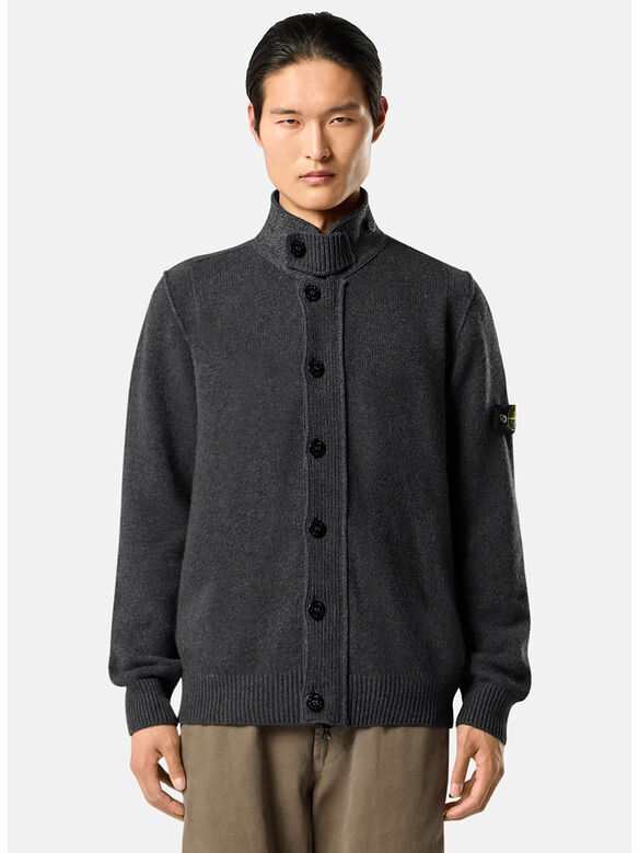 CARDIGAN LAMBSWOOL, V0M62 MELANGELEAD, medium