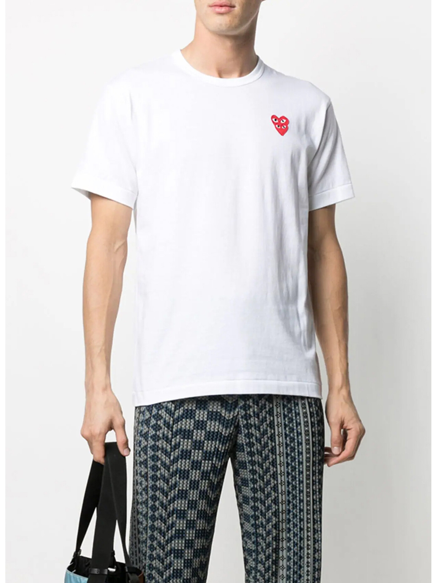 COMME DES GARCONS PLAY T SHIRT DOUBLE HEART a430941 31158 Susi