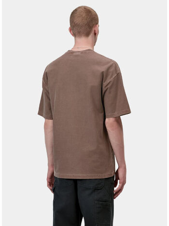 T-SHIRT LOOSE POCKET, 47GD Tobacco, garment dyed, small