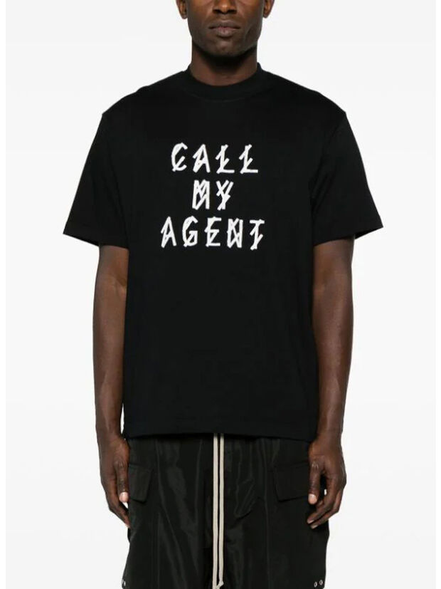 T-SHIRT AGENT, P413 BLACK + THE ENEMY PRINT, large