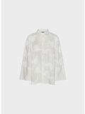 CAMICIA FLOWER OVERSIZED, 400 BRIGHT WHITE, thumb