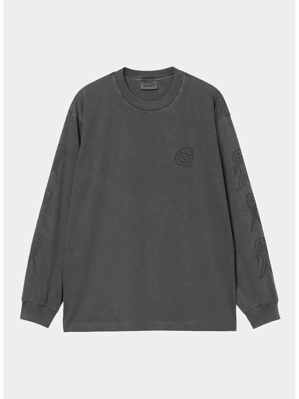 T-SHIRT L/S TERRESTRIAL, 2F1PG BLACK/GRAFITE, medium