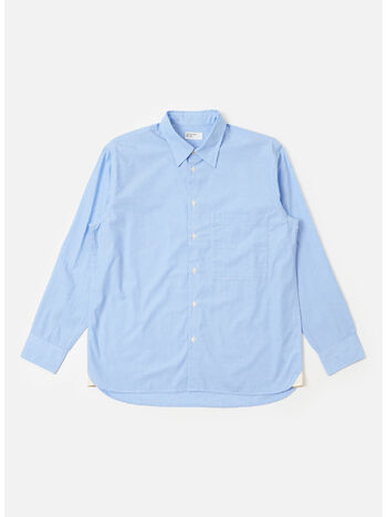 CAMICIA SKY FIL A FIL SQUARE POCKET, SKY, small