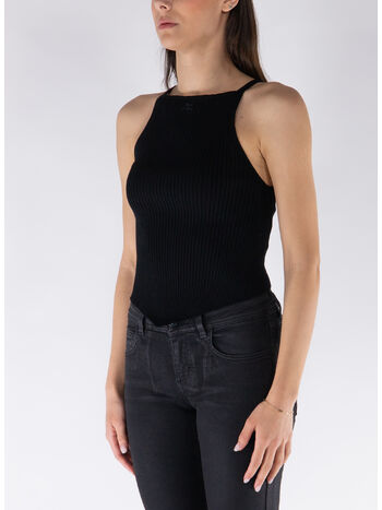 TOP RIB KNIT POINTY, 9999 BLACK, small