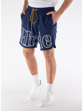 SHORTS SPORTIVO CON LOGO, 0302 NAVY, small
