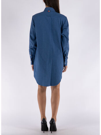 ABITO THIGH LENGTH EASY FIT POINT COLLAR, 440 DEEP BLUE, small