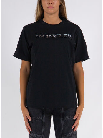 T-SHIRT GIROCOLLO CON LOGO, , small
