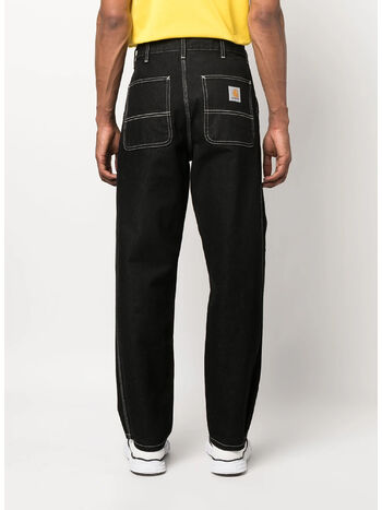 PANTALONE SIMPLE, 8960 BLACK HEAVY STONE WASH, small