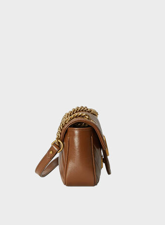 MINI BORSA A SPALLA GG MARMONT MATELASSÉ, 2535CUIRCUIR, small