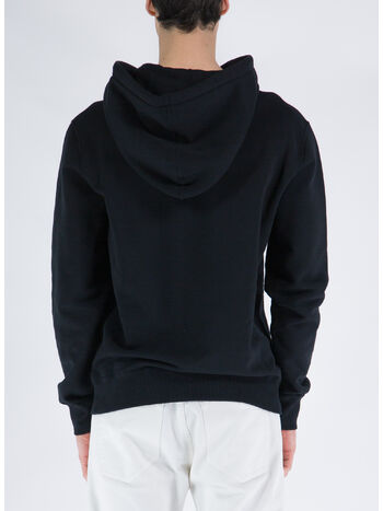 FELPA CON CAPPUCCIO EUSEBIO, 10 BLACK, small